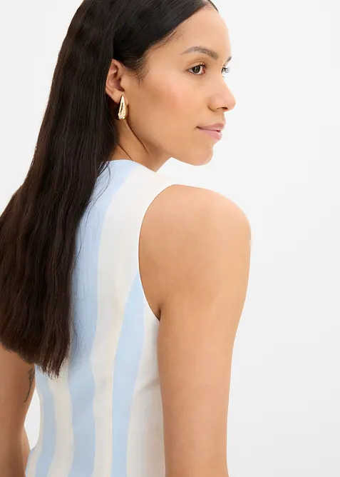 Blazervest i linlook, bonprix