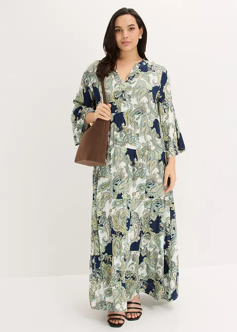 Maxikjole i viskose med pent fall, bonprix