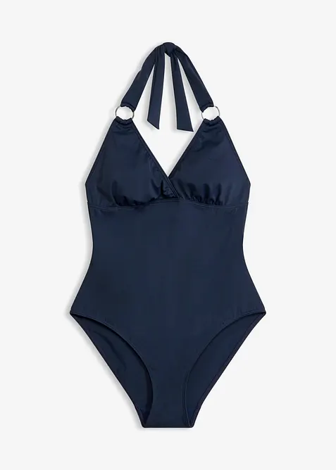 Halterneck-badedrakt med ringpynt, bonprix