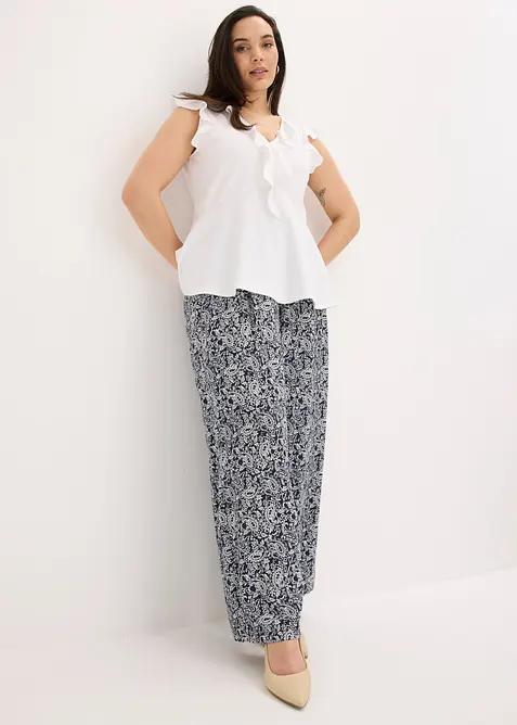 Slip on-bukse av fin viskosemiks, bonprix