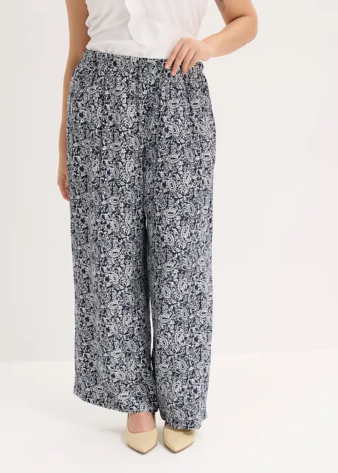 Slip on-bukse av fin viskosemiks, bonprix