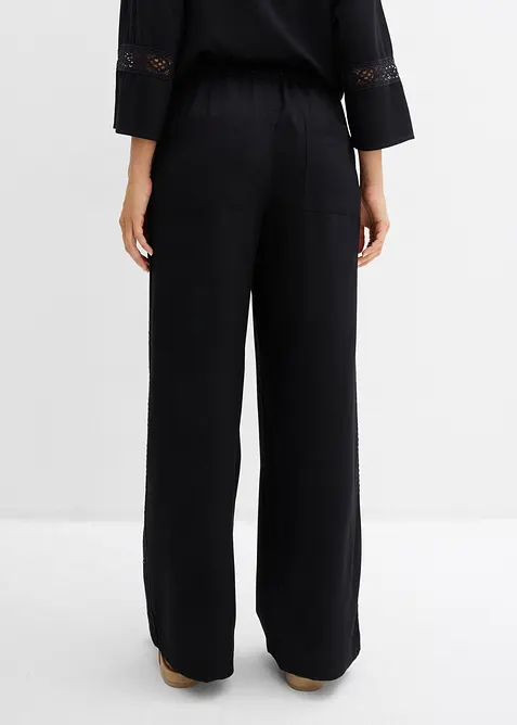 Avslappet bukse i lett viskose, bonprix