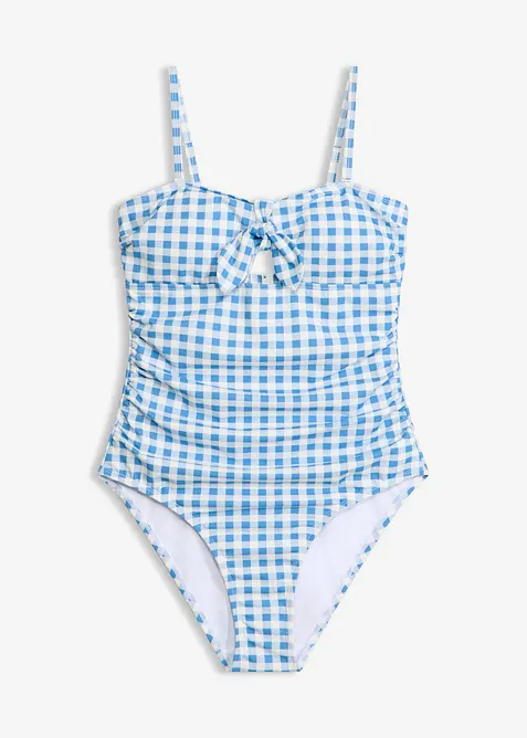 Bandeau-badedrakt med sl&oslash;yfe foran, bonprix
