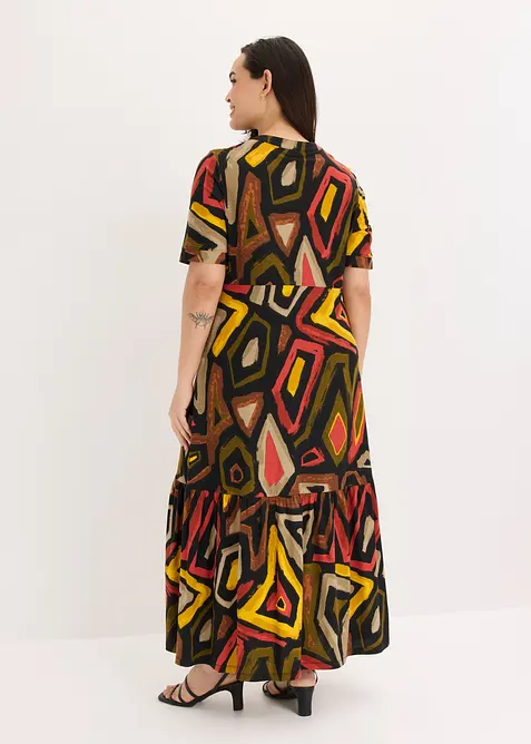 Maxikjole i myk viskosemiks, bonprix