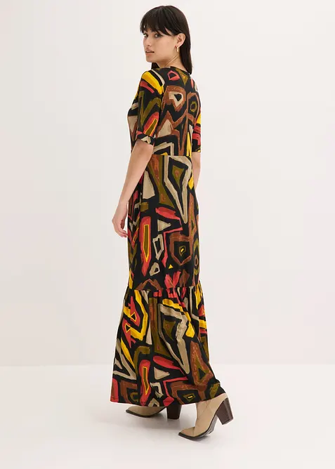 Maxikjole i myk viskosemiks, bonprix