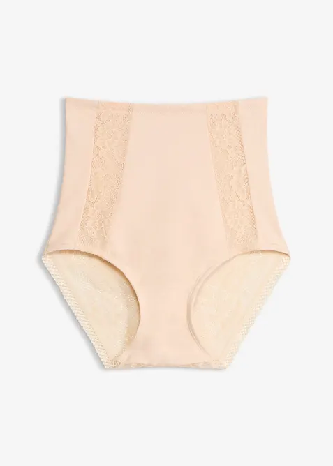 Medium shape truse med h&oslash;y midje og blonder, bonprix