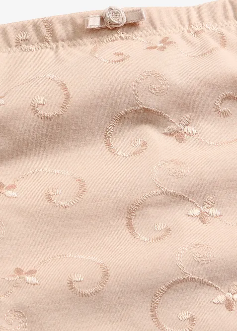 Strong shape High Waist-truse med bomull og broderi, bonprix