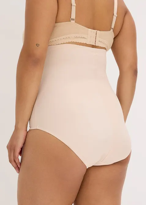 Strong shape High Waist-truse med bomull og broderi, bonprix