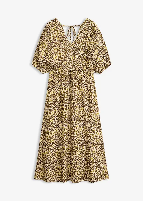 Midikjole i lett viskose, bonprix