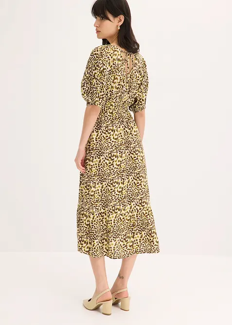 Midikjole i lett viskose, bonprix