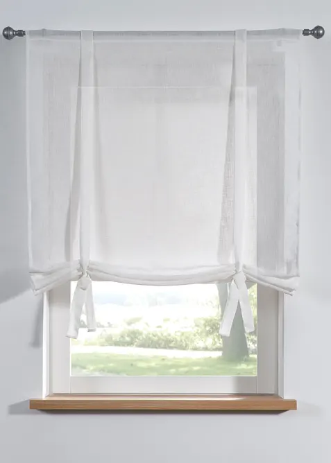 Roll up-gardin i strukturmateriale, bonprix