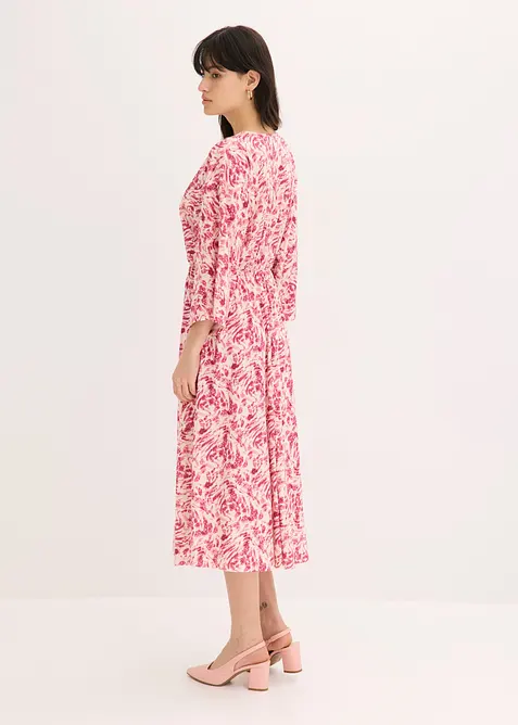 Jerseykjole med blonder, bonprix