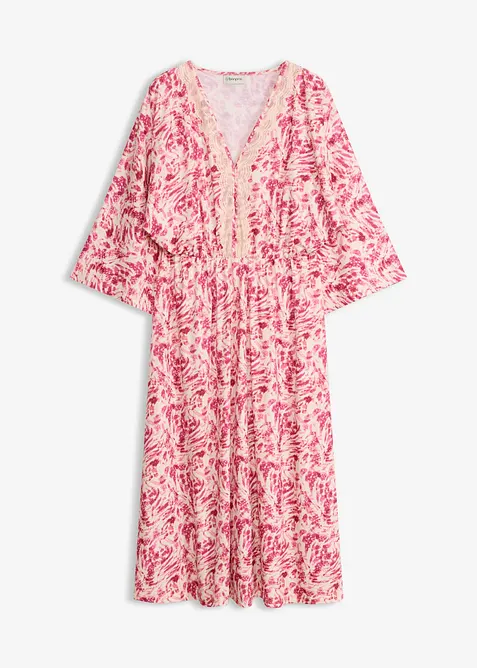 Jerseykjole med blonder, bonprix