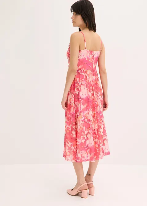 Stroppekjole i myk mesh, bonprix