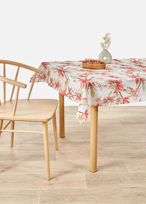 Bordduk med blomsterm&oslash;nster, vannavvisende, bonprix