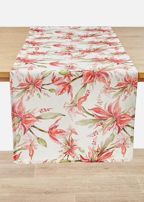 Bordl&oslash;per med blomsterm&oslash;nster, vannavvisende, bonprix