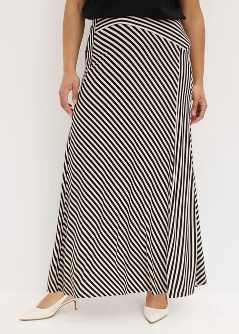 Jerseyskj&oslash;rt i viskosemiks, bonprix