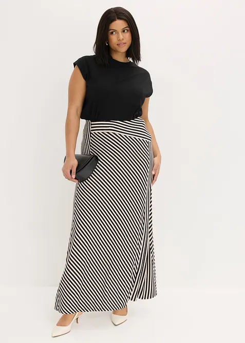 Jerseyskj&oslash;rt i viskosemiks, bonprix