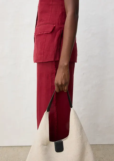 Dressvest i 100% lin, bonprix