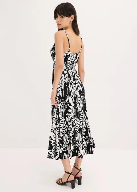 Stroppekjole i myk viskosemiks, bonprix