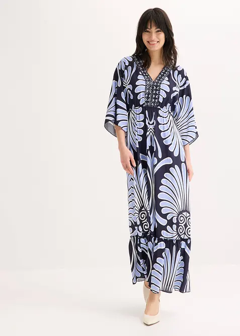 Maxikjole i lett viskose, bonprix