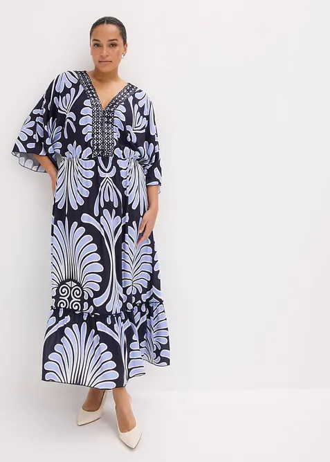 Maxikjole i lett viskose, bonprix