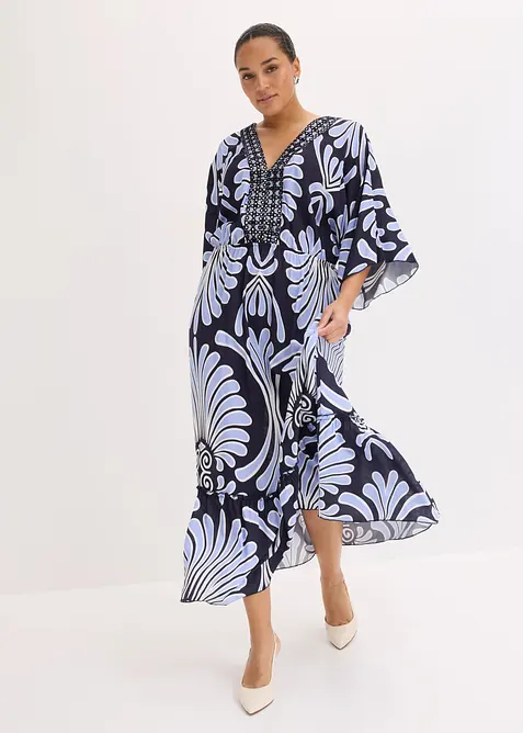 Maxikjole i lett viskose, bonprix