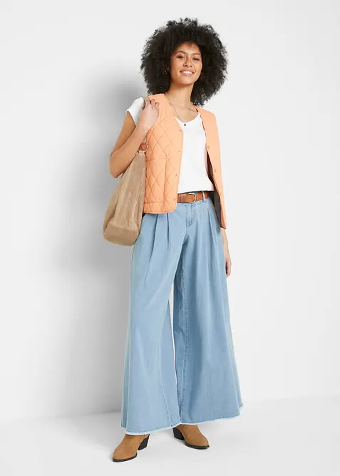 Vidt jeans-bukseskj&oslash;rt, komfortlinning, bonprix