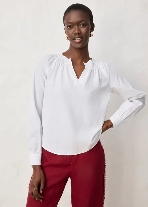 Tunika med silke, bonprix