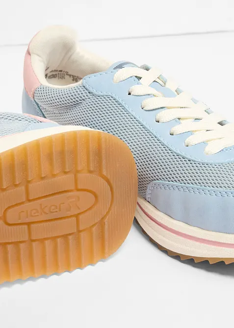 Komfortable sneakers med polstrede inners&aring;ler fra Rieker, Rieker