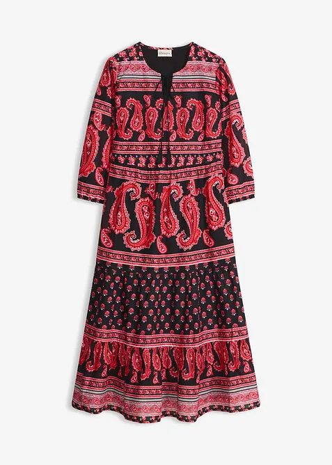 Midikjole i 100% bomull, bonprix