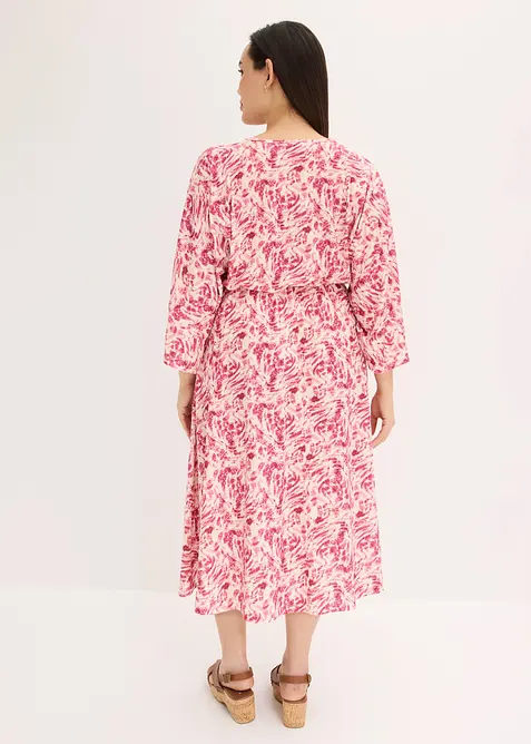 Jerseykjole med blonder, bonprix