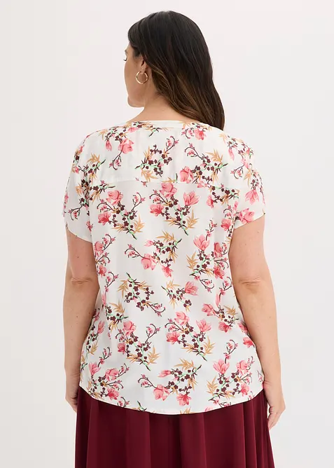 Kortermet bluse i 100% viskose, bonprix