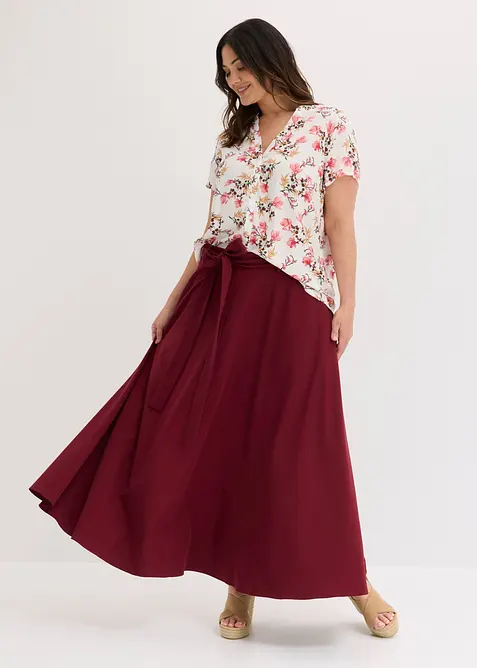 Kortermet bluse i 100% viskose, bonprix