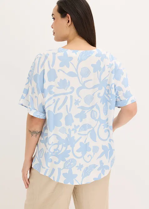 M&oslash;nstret tunika i lett viskose, bonprix