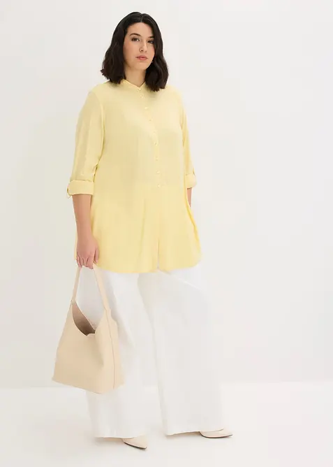 Lang viskosebluse, bonprix