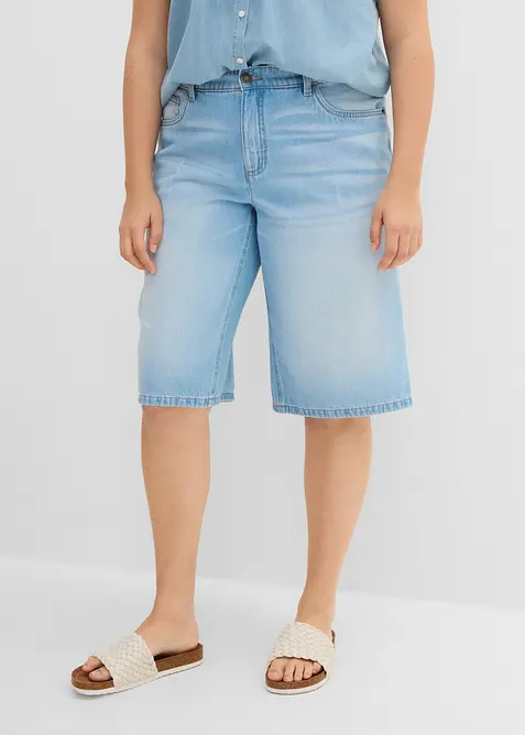 Bermudashorts i denim Mid Waist, bonprix