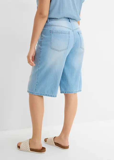 Bermudashorts i denim Mid Waist, bonprix