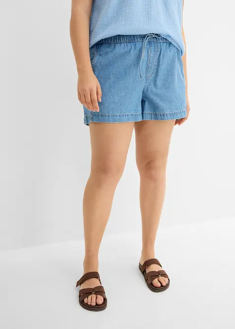 Denimshorts Mid Waist, komfortlinning, bonprix