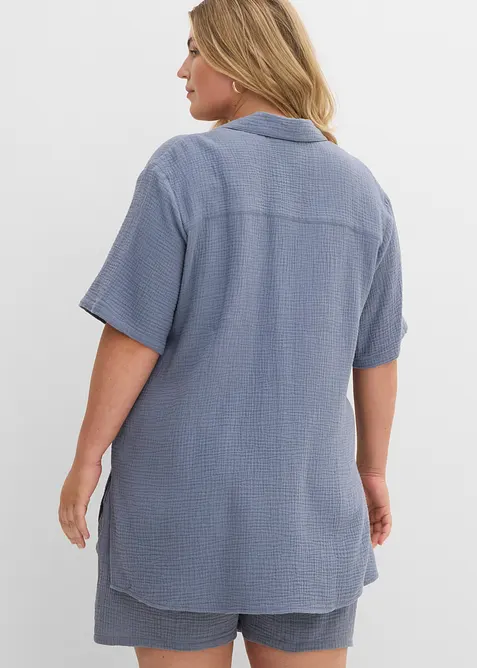 Skjorte i musselin, bonprix