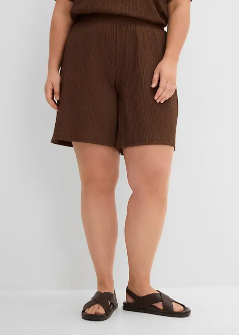 Pull on-shorts i strukturert krepp, bonprix