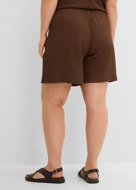 Pull on-shorts i strukturert krepp, bonprix