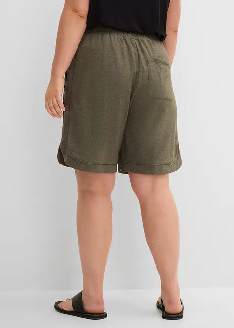 Vid sweatshorts i bomullsblanding, bonprix