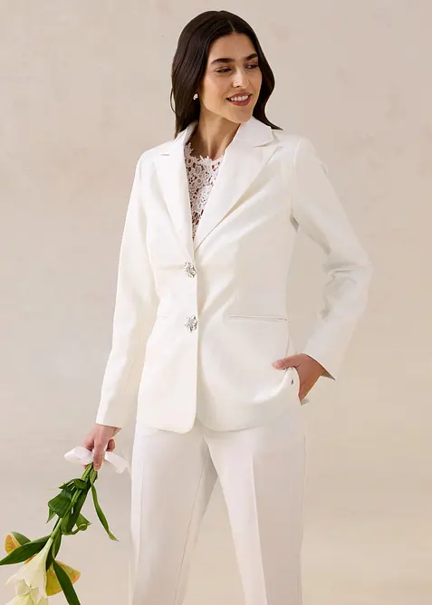 Blazer med smykkeknapper, bonprix