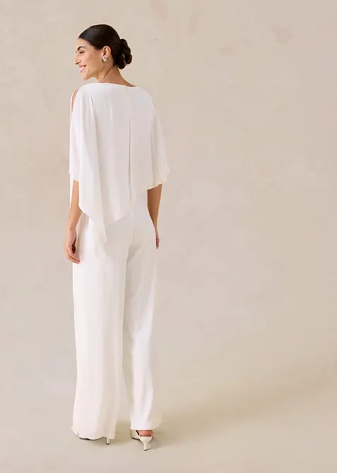 Jumpsuit av fin chiffon, bonprix