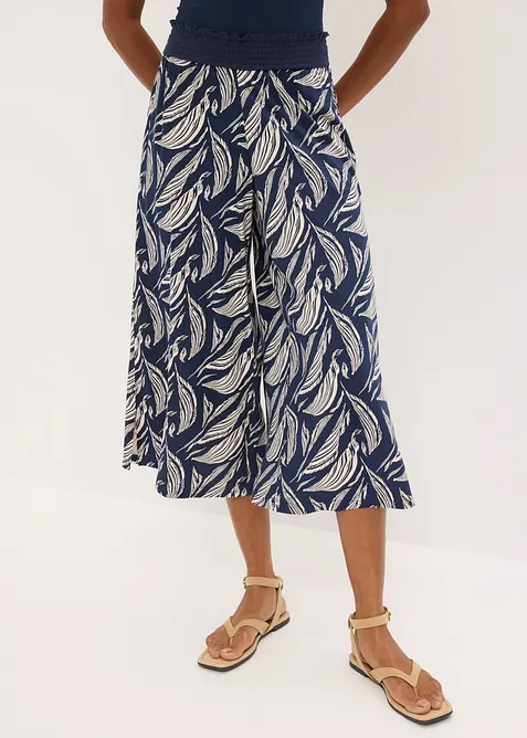 Jerseybukse i bomull med viskose, bonprix