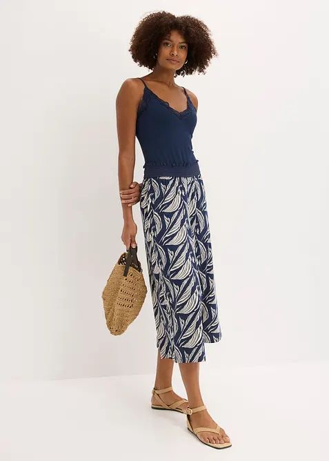 Jerseybukse i bomull med viskose, bonprix