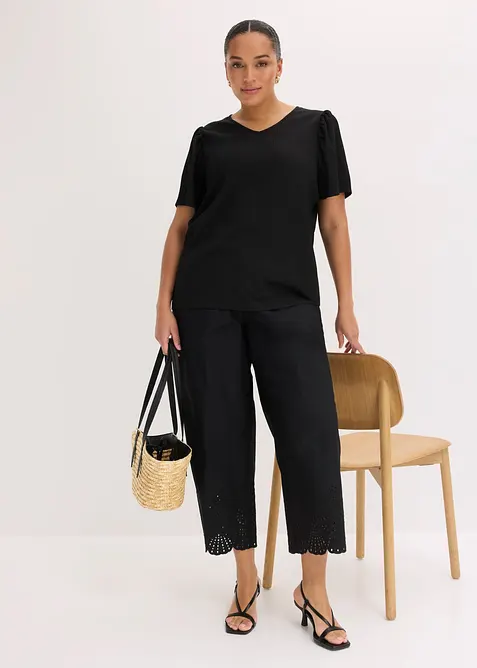 Topp i strukturert krepp, bonprix