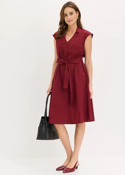 Skjortekjole med knytebelte, bonprix