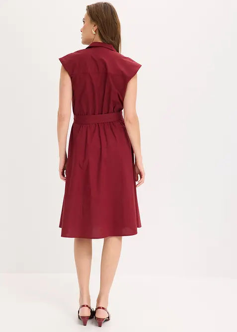 Skjortekjole med knytebelte, bonprix